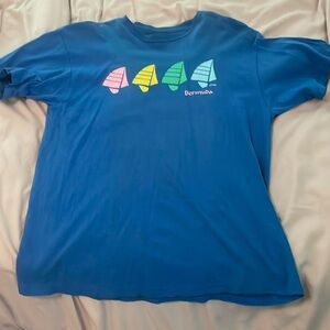 Vintage Bermuda sailboat vacation tee L blue